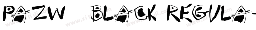 PazW00 Black Regula字体转换